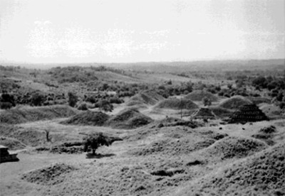 El Tajín antes de su desmonte, vista parcial