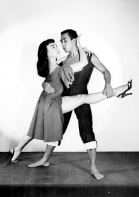 Ébano y Raquel, bailarines