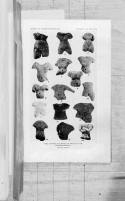 Figurillas Olmecas en forma de cuerpos humanos, reprografía