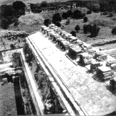 Techo prehispánico reconstruido