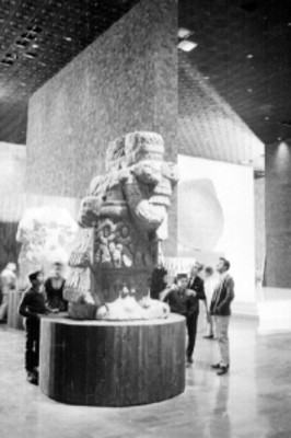Gente en una sala del museo