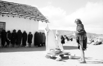 Tarahumaras durante una ceremonia