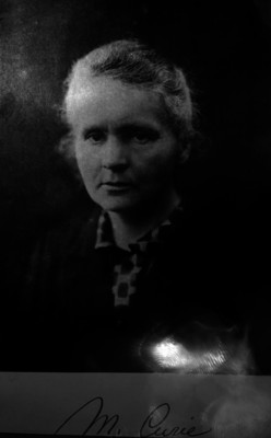Madame Curie, descubridora del Radio, retrato