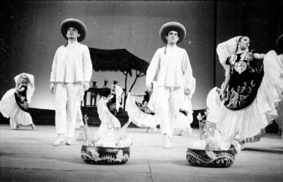 Danza regional realizada por el ballet de Guillermo Arriaga