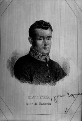 José Ignacio Esteva, Ministro de Hacienda, litografía
