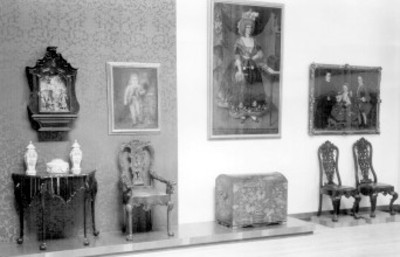 Sala de indumentaria del Museo Nacional de Historia