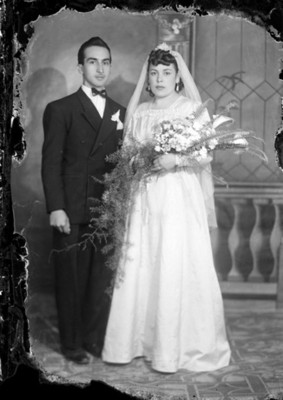 Novios de clase alta, retrato