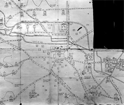 Mapa antiguo de los poblados de México