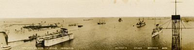 "San Juan de Ulua y dique Veracruz", panorámica