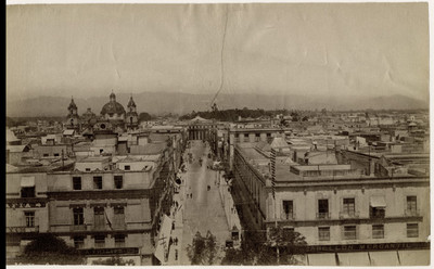 Vista panorámica de México tomada desde la Catedral