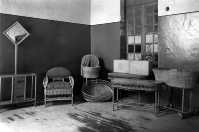 Departamento de mimbre, exposición