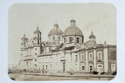Vista parcial de la antigua Basílica de Guadalupe