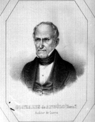 Bernardo González, auditor de guerra; litografía