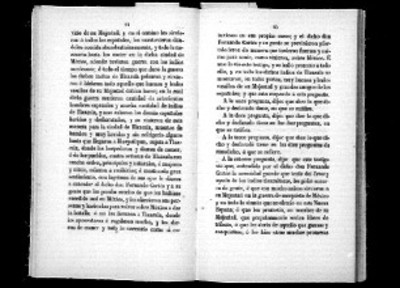 Páginas internas del libro "Información recibida en México-Puebla el año de 1565"