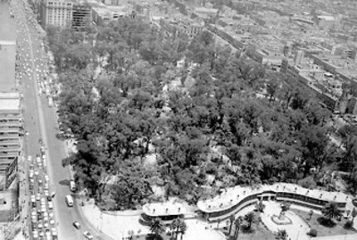 Alameda Central, vista aérea