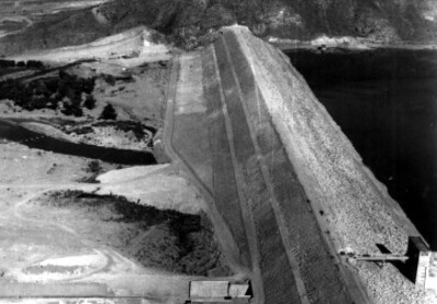 Presa Ovrachio en Culiacán, Sinaloa, vista aérea