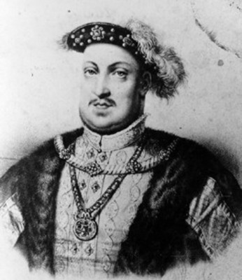 Enrique VIII, rey inglés, grabado