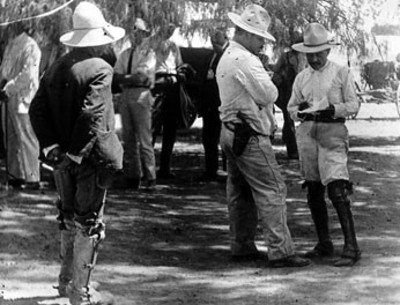 Francisco Villa en Sabinas durante su rendición