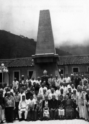 Ancianos supervivientes de los sucesos de Río Blanco, retrato de grupo
