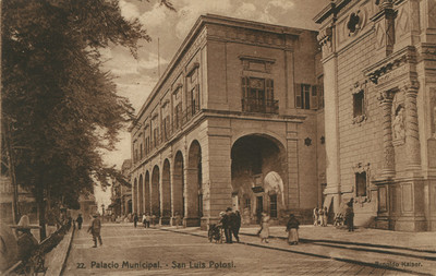 "Palacio Municipal. San Luis Potosí", tarjeta postal