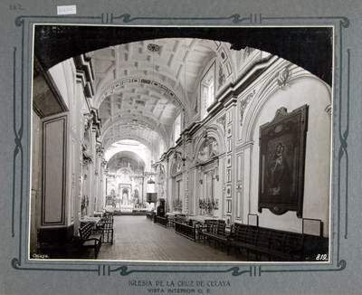 Vista hacia el Altar Mayor desde el sotocoro de la Iglesia de la Cruz