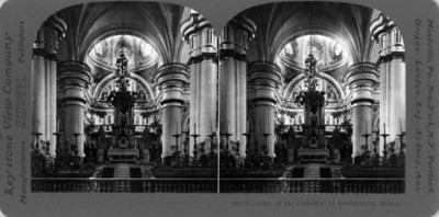 Vista del altar principal de la Catedral de Guadalajara