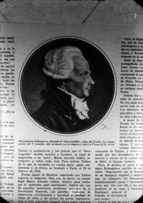 Maximiliano Robespierre, politico francés, pintura de caballete