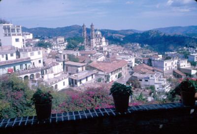 Taxco, vista panorámica del poblado