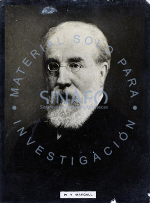 Francisco "Pi y Margall", político y escritor español, retrato