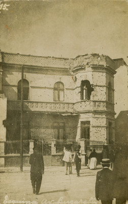 "Esquina Av. Bucareli", durante la Decena trágica