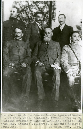 Miembros de la Convención de Aguascalientes