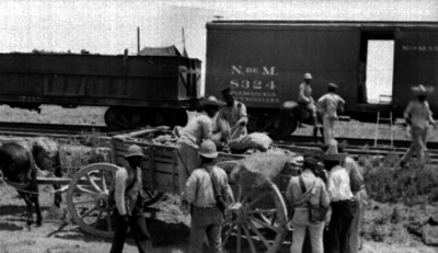 Federales durante embarque de impedimenta
