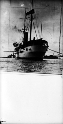 Barco Desmoines anclado en el puerto de Veracruz