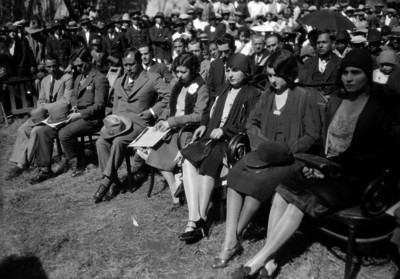 Carmen García de Portes Gil en una ceremonia