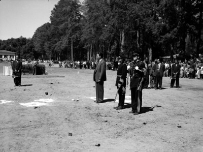 Miguel Alemán Valdés en la inauguración de cursos en Chapingo