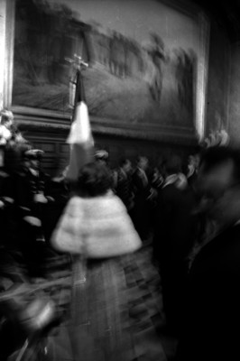 Imagen movida de una ceremonia en Palacio Nacional