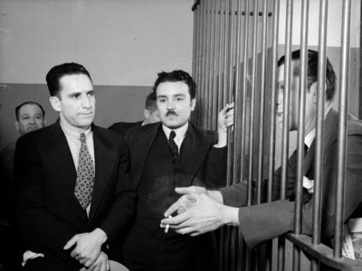Detenido rindiendo su declaración ante el agente del Ministerio Público