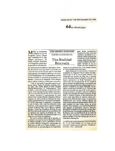 Una Realidad Renovada