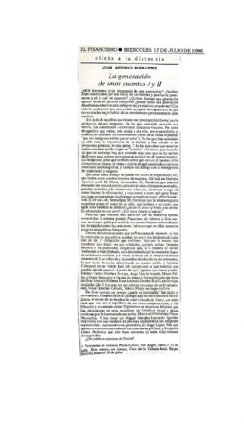 La generación de unos cuantos/ y II