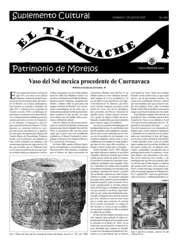 El Tlacuache Núm. 266 (2007)