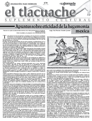 El Tlacuache Núm. 579 (2013)