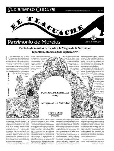 El Tlacuache Núm. 276 (2007)