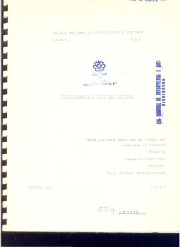 Historiografía e identidad nacional