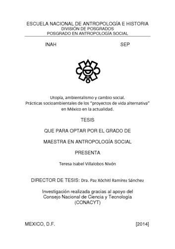 Utopía, ambientalismo y cambio social