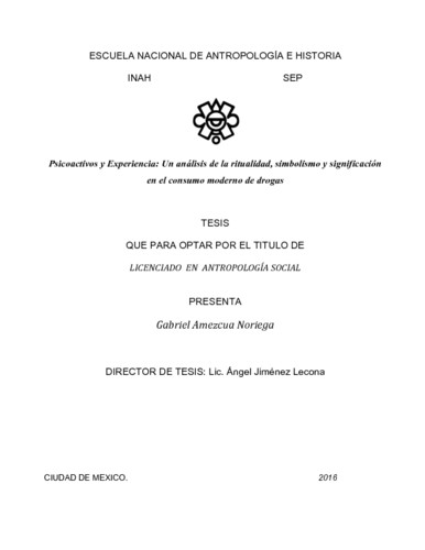 Psicoactivos y experiencia