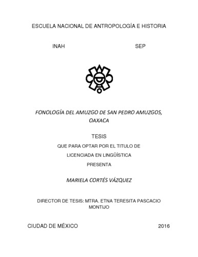 Fonología del amuzgo de San Pedro Amuzgos, Oaxaca