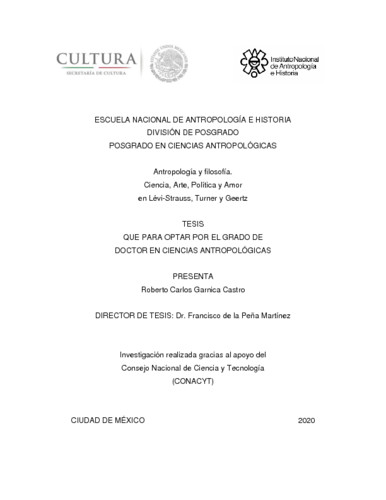 Antropología y filosofía. Ciencia, arte, política y amor en Lévi-Strauss, Turner y Geertz