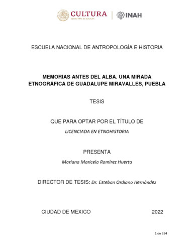 Memorias antes del alba
