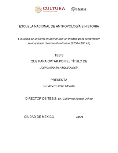 Evolución de un tlatel en Xochimilco