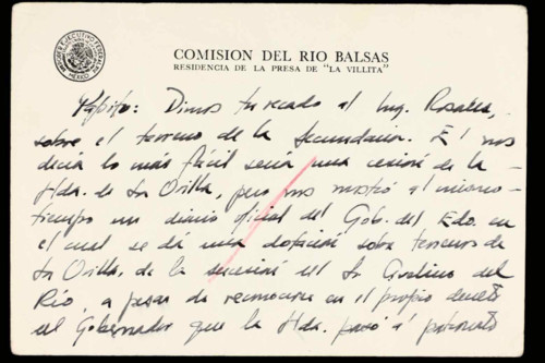 Vida laboral del ingeniero Cuauhtémoc Cárdenas Solórzano. Comentario sobre los terrenos para una secundaria.